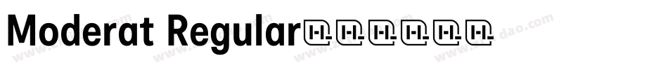 Moderat Regular字体转换